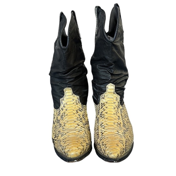 ACME Other - Vintage Men’s ACME Snakeskin Slouchy Cowboy Boots Sz 10D